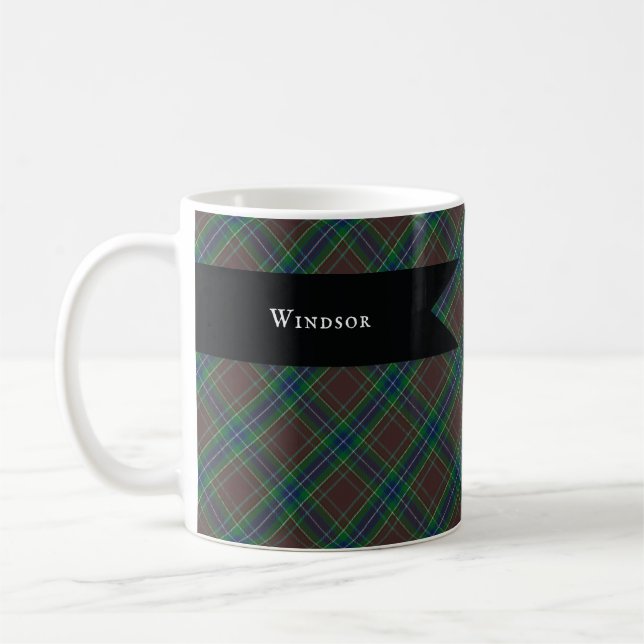Diana Jagd Mode Prinzessin Tartan Kariert Kaffeetasse (Links)