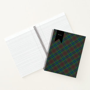 Diana Jagd Mode Prinzessin Tartan Kariert Notizbuch