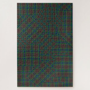 Diana Jagd Mode Prinzessin Tartan Kariert Puzzle