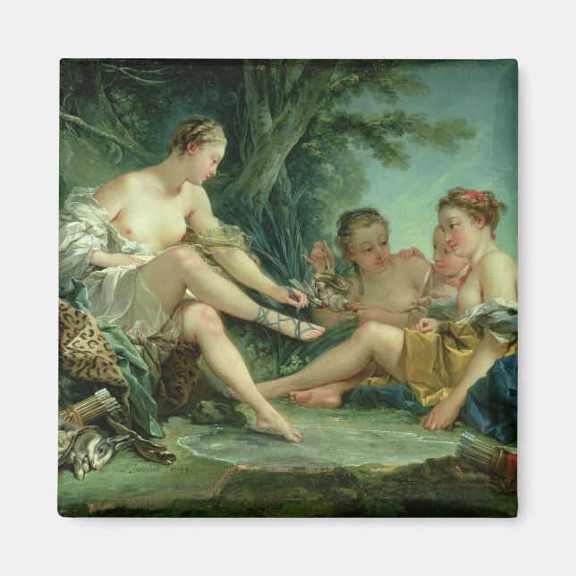 Diana nach der Jagd, 1745 Magnet (Vorne)