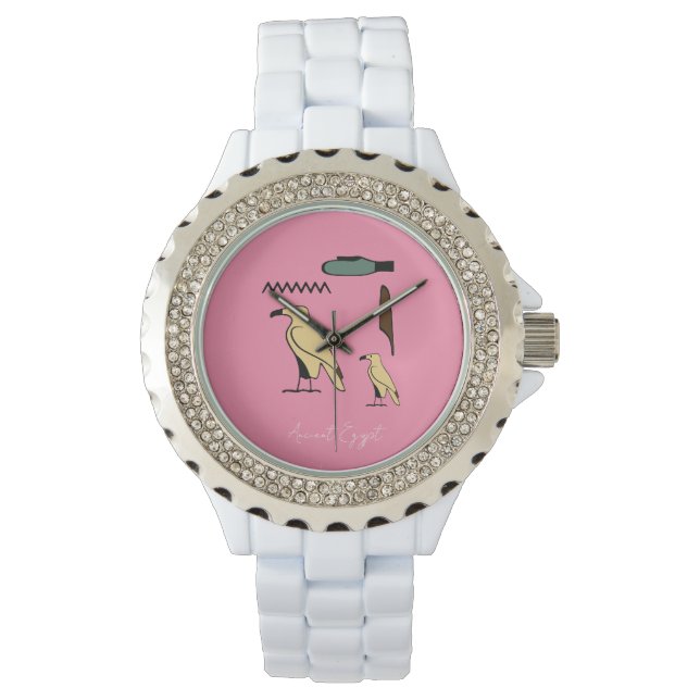 Diana Name in Hieroglyphen Symbole des alten Ägypt Armbanduhr (Vorderseite)