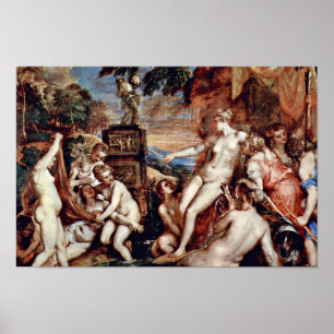Diana und Callisto durch Tizian (beste Qualität) Poster