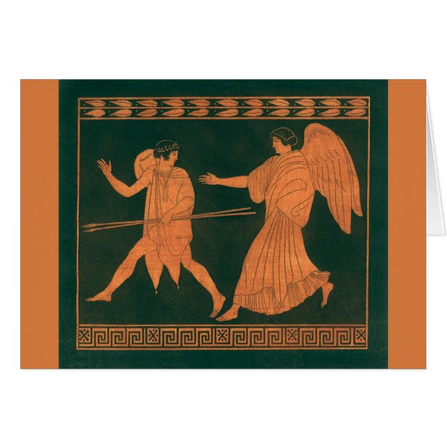 Diana und ein Engel, Vintage römische Mythologie (Vorderseite (Horizontal))