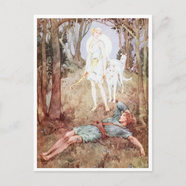 Diana und Endymion von Helen Stratton Postkarte (Vorderseite)