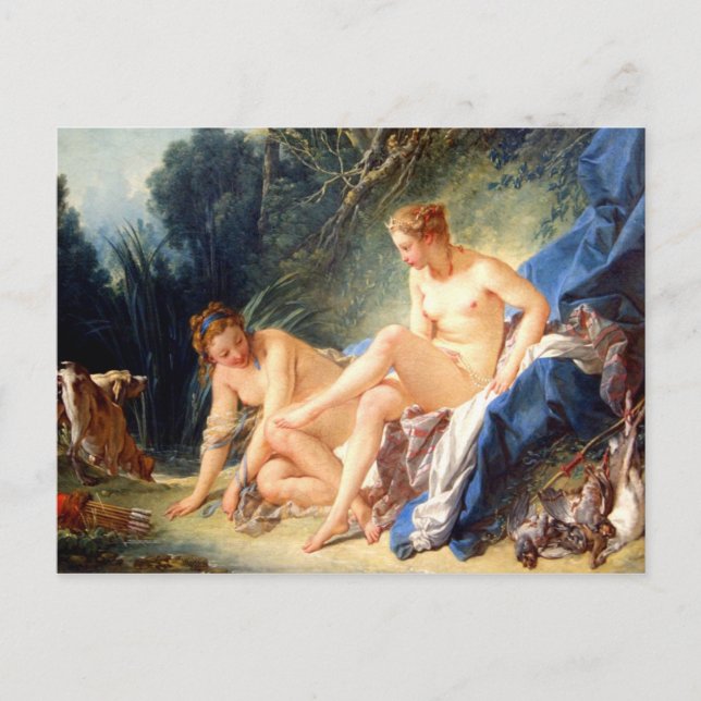 Diana Verließ ihr Bad Postkarte (Vorderseite)