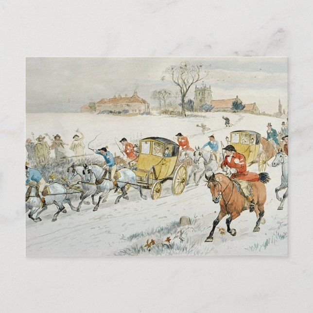 Diana Woods Hochzeit: Rückkehr aus der Kirche Postkarte (Vorderseite)