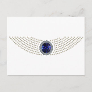 Diana's Sapphire Choker Necklace Postkarte