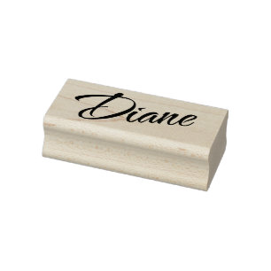 Diane name cursive dekorative Skript-Schriftart Gummistempel