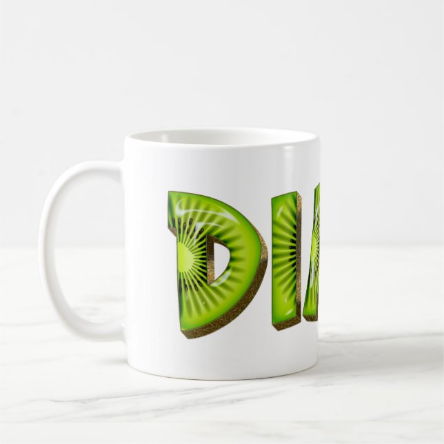 Diane Name Kiwi Style Tasse Teetasse Kaffeetasse (Links)