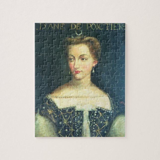 Dianede Poitiers (Öl auf Leinwand) Puzzle (Vertikal)
