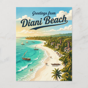 Diani Beach Kenia Postkarte