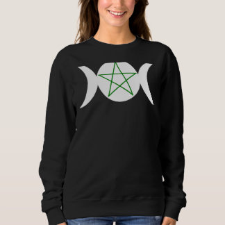Dianic Wicca Triple Goddess Pentagramm Sweatshirt