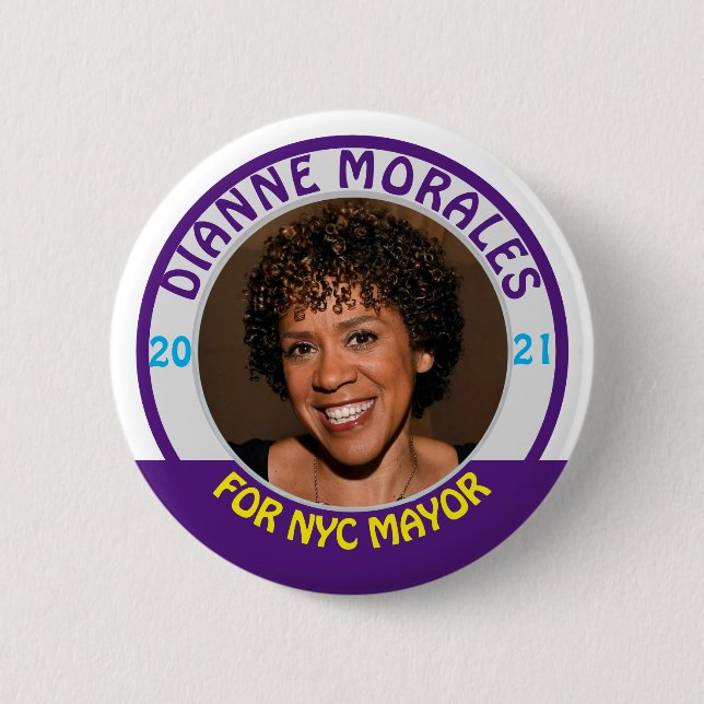 Dianne Morales for NYC Mayor 2021 Button (Vorderseite)
