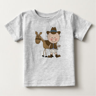 Diaper Derby Cowboy Pony Säugling Kleinkind Boys Baby T-shirt