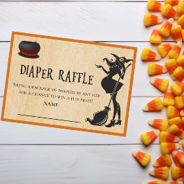 Diaper Raffle Baby Brewing Hexe Halloween Begleitkarte