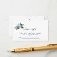 Diaper Raffle Blue Hydrangea Tee Party
