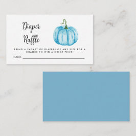 Diaper Raffle Blue Pumpkin Begleitkarte