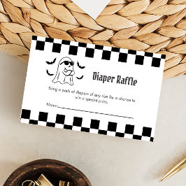 Diaper Raffle Funny Boo Halloween-Party Umschließu Begleitkarte