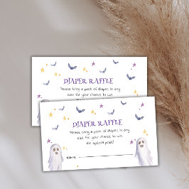 Diaper Raffle Halloween Kinderdusche Begleitkarte