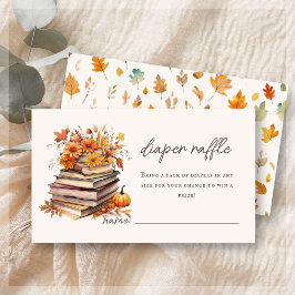 Diaper Raffle | Herbstbuch Kinderdusche Begleitkarte