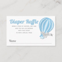Diaper Raffle Hot Air Ballon Babydusche