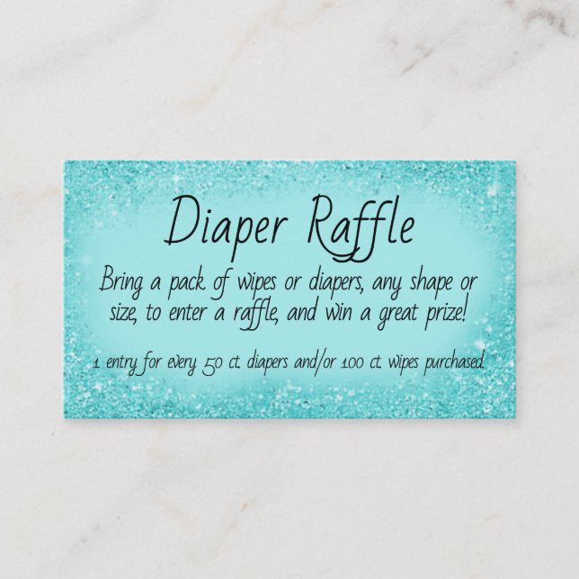 Diaper Raffle Invitation Insert (Vorderseite)