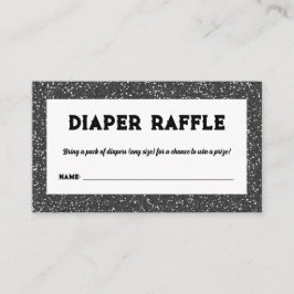 Diaper Raffle Rock Star Baby Dusche Begleitkarte