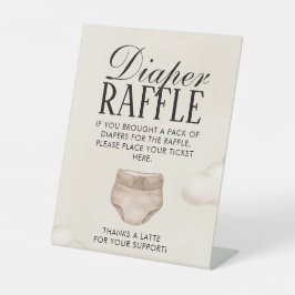 Diaper Raffle Sign Baby Braut Baby Dusche Sockelschild