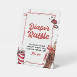 Diaper Raffle Sign | She's Ready to Pop Sockelschild