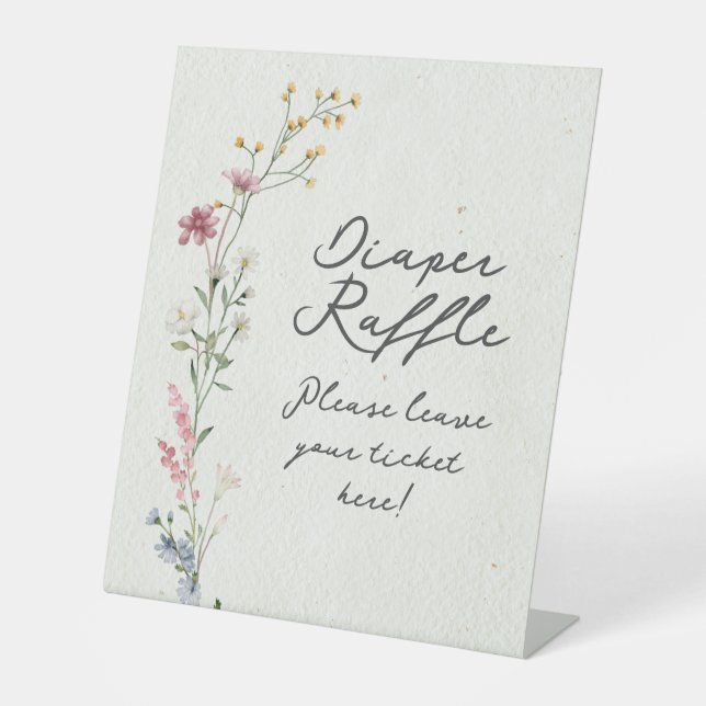 Diaper Raffle Sockelschild (Vorderseite)