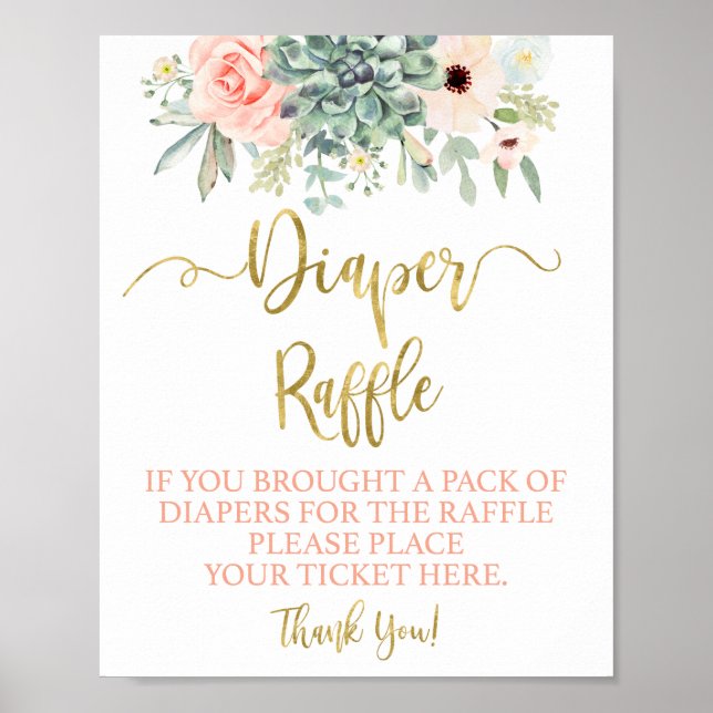 Diaper Raffle-Sukkulatur Poster (Vorne)