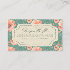 DIAPER RAFFLE TICKET | Storybook Babydusche Begleitkarte