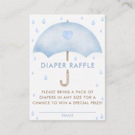 Diaper Raffle Umbrella Baby Dusche Begleitkarte