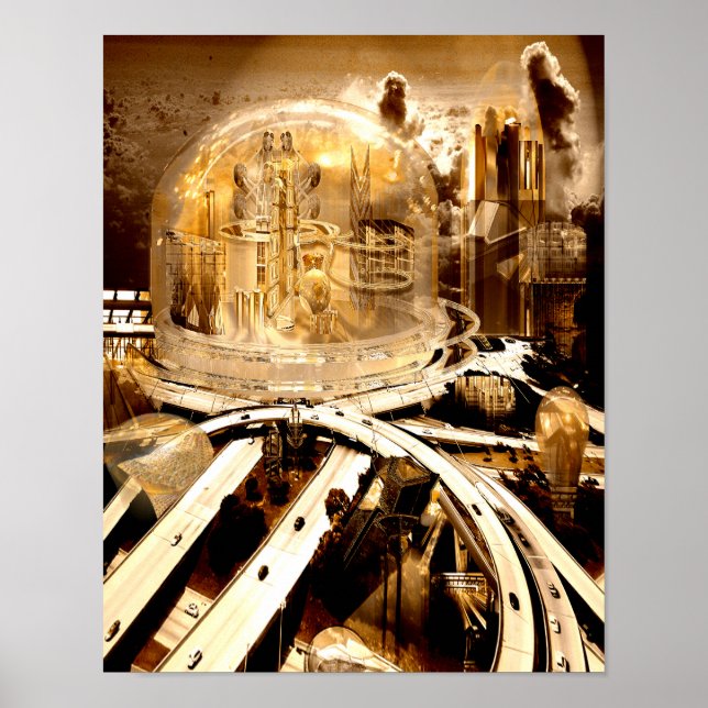 Diaphanischer Kuppeldruck Poster (Vorne)