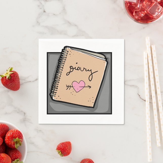 Diary Paper Napkins Serviette (Von Creator hochgeladen)