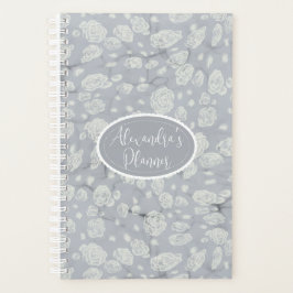 Diary Planner für weichblaue Blumengewässer Planer
