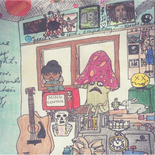 Diaspora-Aufkleber für Trippy-Mind-Kontrolle Aufkleber (Vorderseite)