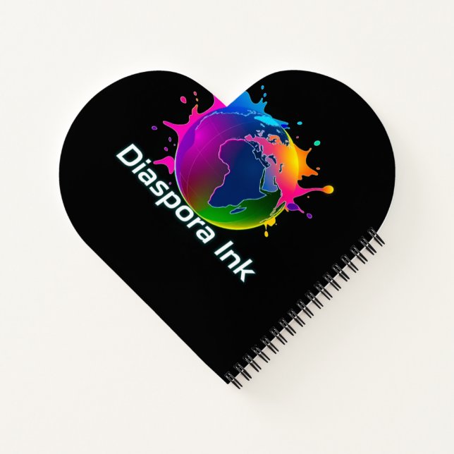 Diaspora Ink Heart Journal/ Notebook Notizbuch (Rückseite)