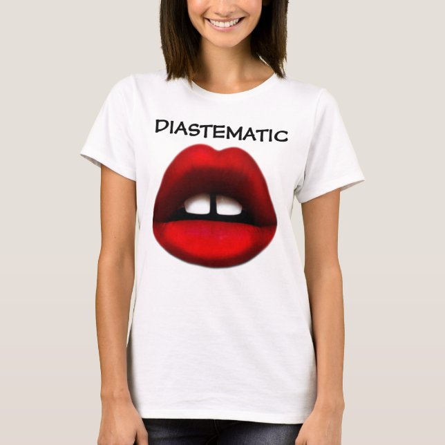 Diastematische, gezahnte Girl-T - Shirt (Vorderseite)
