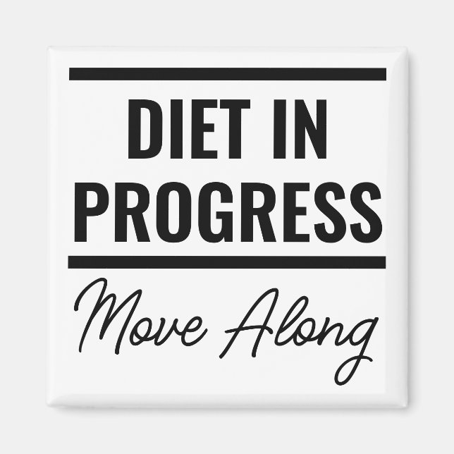 Diät Behielt aus dem Kühlschrank Magnet (Vorne)