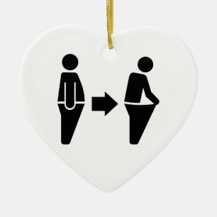 Diät, die Gewicht löst Keramik Ornament