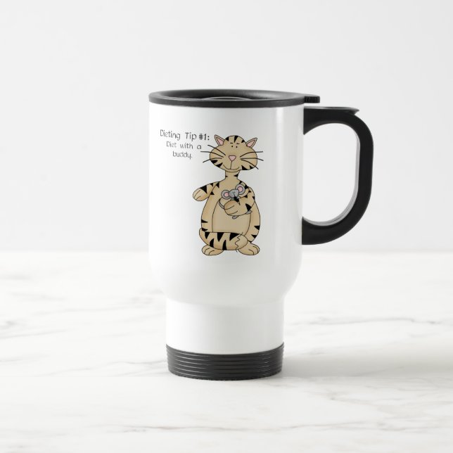 Diät mit Buddy - Travel Mug Reisebecher (Rechts)