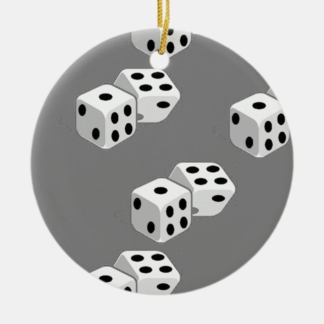 Diäten auf grauem Muster Keramik Ornament (Vorne)