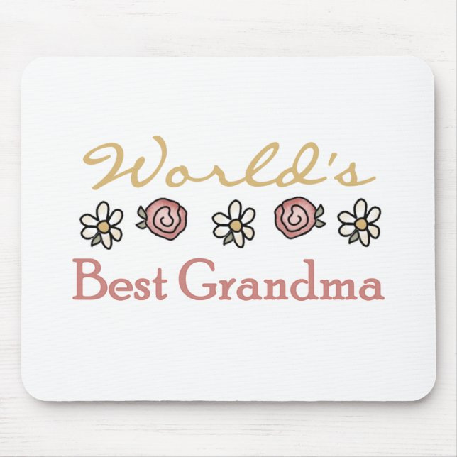 Diäten und Rose Weltbestes Grandma Mousepad (Vorne)