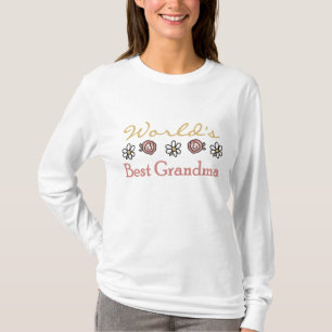 Diäten und Rose Weltbestes Grandma T-Shirt