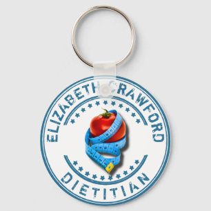Diätetiker Dietologist Doktor With Measuring Tape Schlüsselanhänger