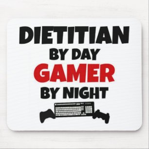 Diätetiker von Day Gamer by Night Mousepad