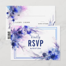 Diätetische Auswahl mit QR-Code Cornflower Reverie