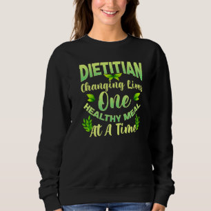 Diätetische Veränderung lebt eine gesunde Mahlzeit Sweatshirt