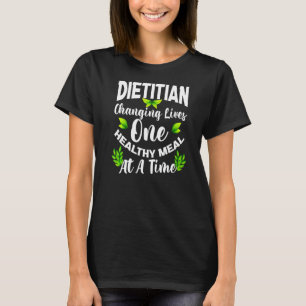 Diätetische Veränderung lebt eine gesunde Mahlzeit T-Shirt